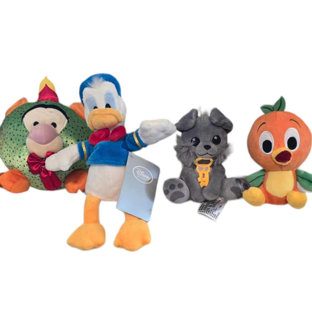 Disney Bundle NWT Donald Duck Pirates of the Caribbean Dog, Orange Bird, Tiger